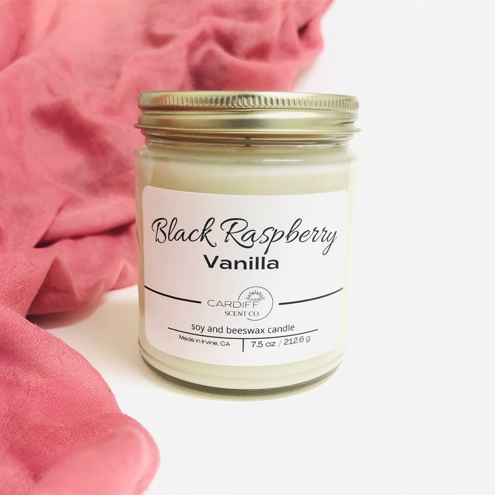 Black Raspberry & Vanilla Scented Candle